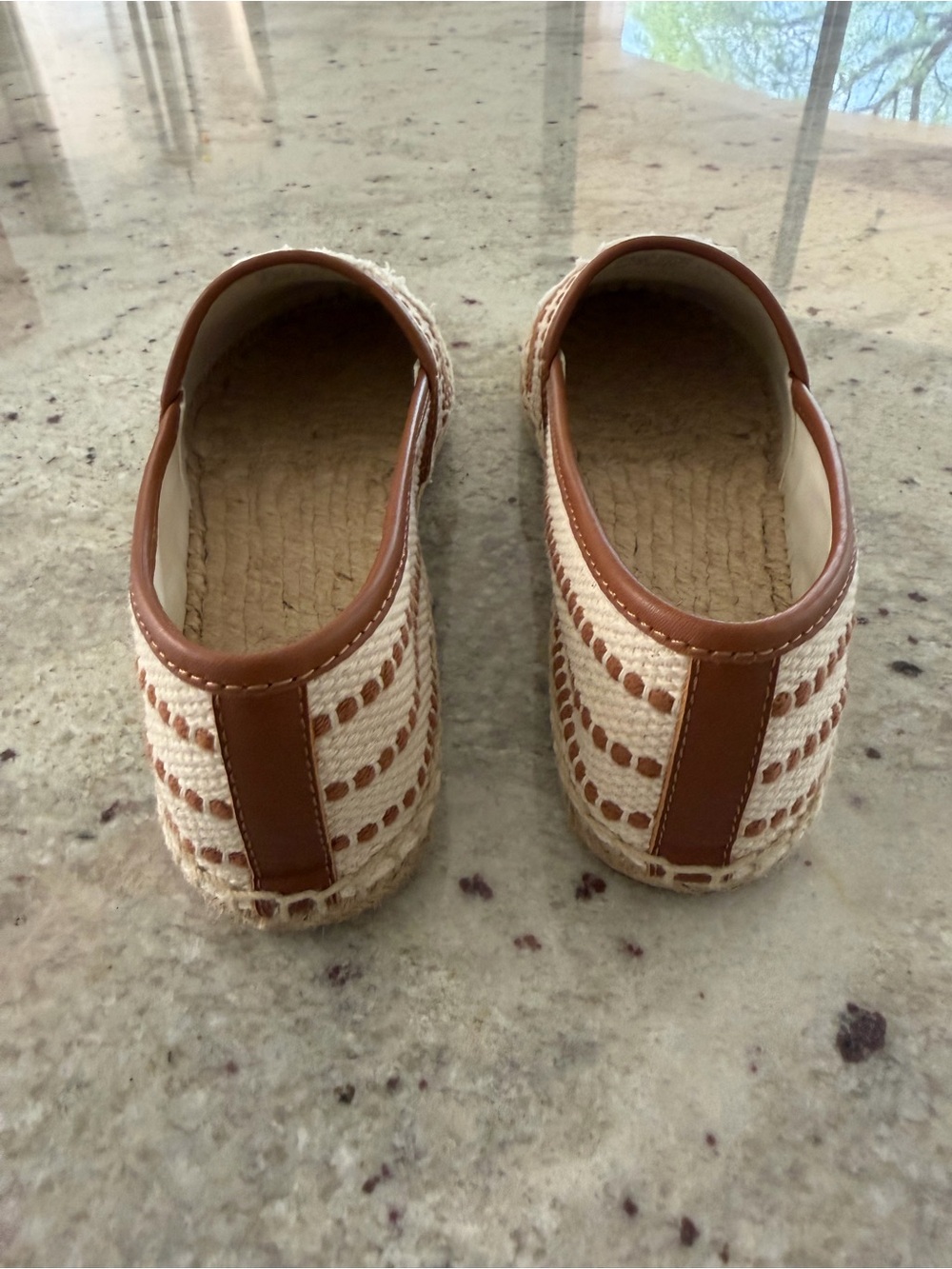 Tory Burch Natural and Tan Espadrille Flats - Picture 7 of 10